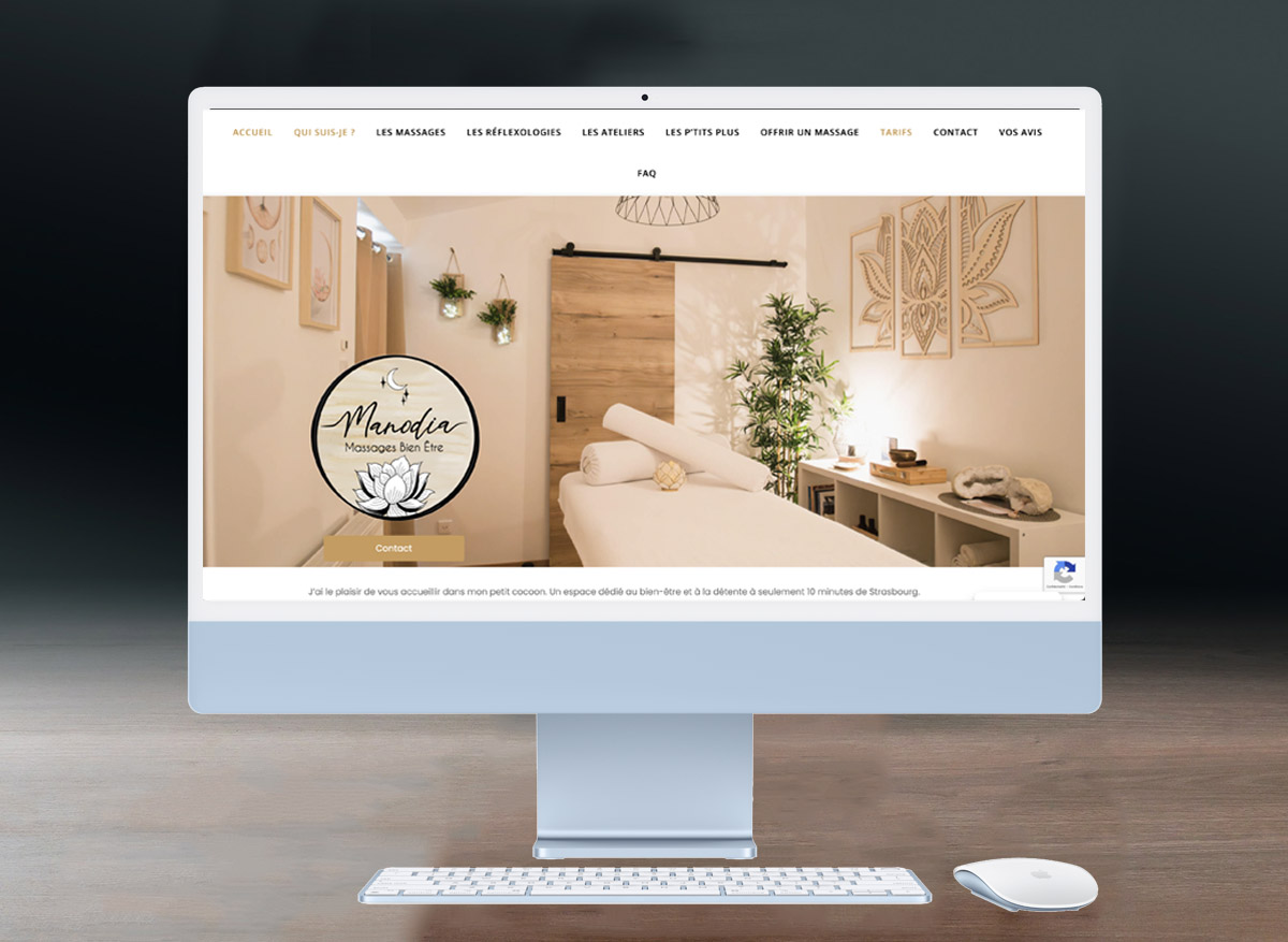 Création d'un site vitrine pour une psychologue clinicienne et psychothérapeute à domicile